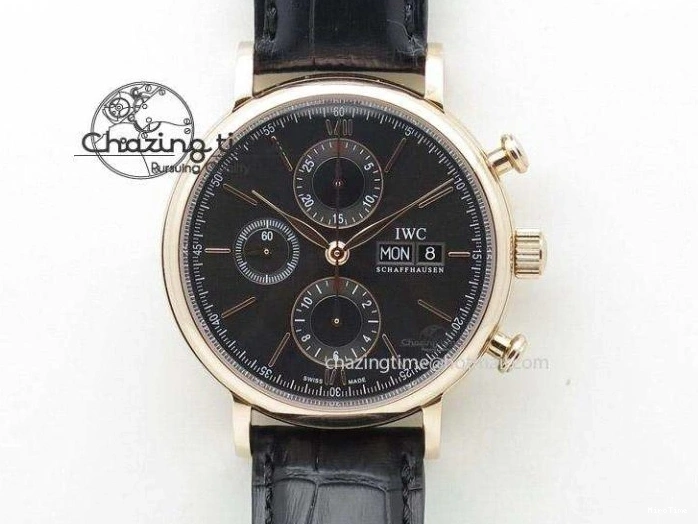 MIROTIME 0504 Classic Aquatimer Chrono IW376803 V6F 1:1 Best Edition Black Dial On SS Bracelet A 7361